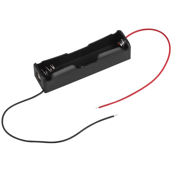 Main product image for 1 x 18650 Battery Holder with 6" Leads 142-260